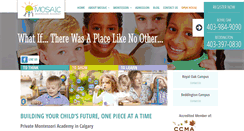 Desktop Screenshot of mosaicmontessori.ca