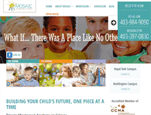 Tablet Screenshot of mosaicmontessori.ca